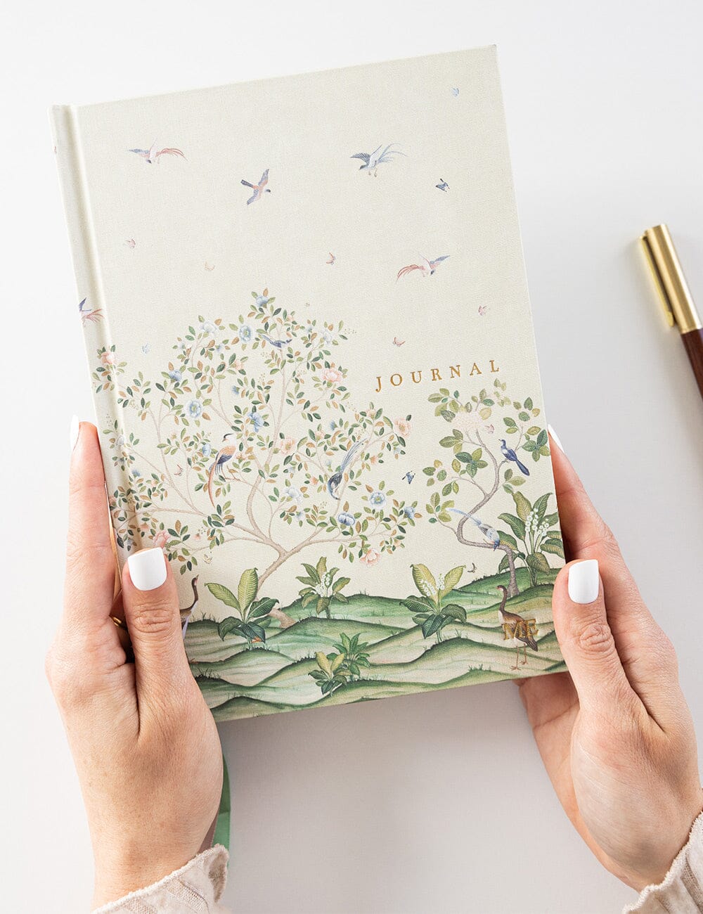 Gift Set - Linen Journal - Spring Landscape Journals Bespoke Letterpress
