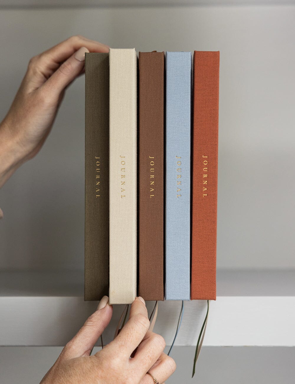 Gift Set - Linen Journal - Desert Sand
