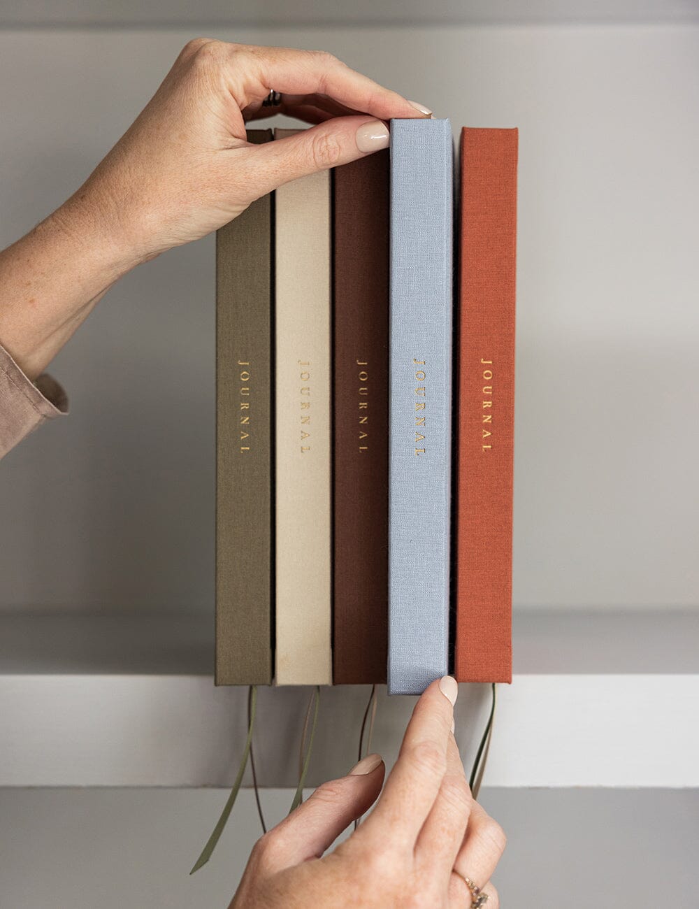 Gift Set - Linen Journal - Luna Blue
