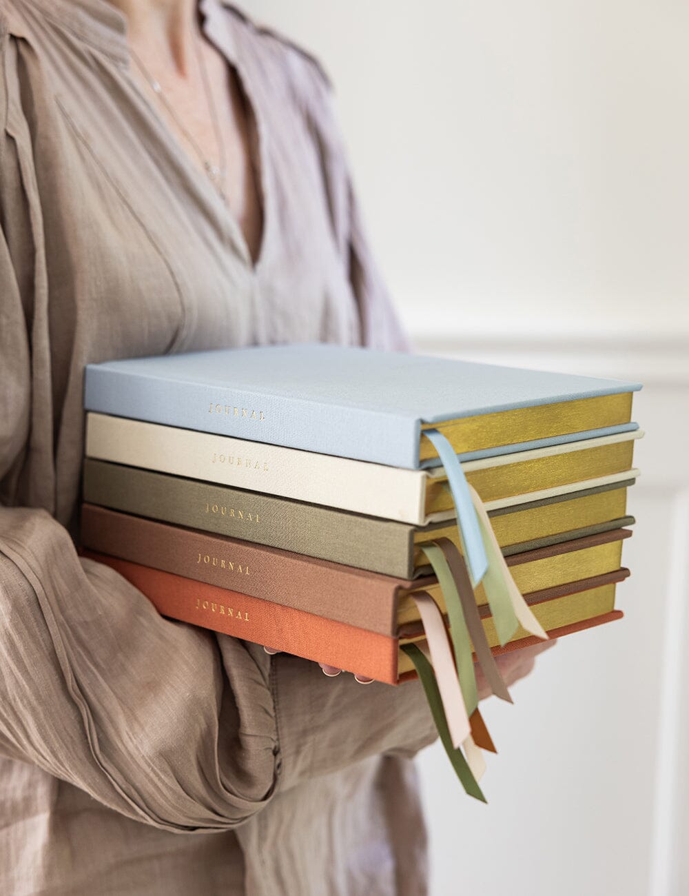 Gift Set - Linen Journal - Luna Blue