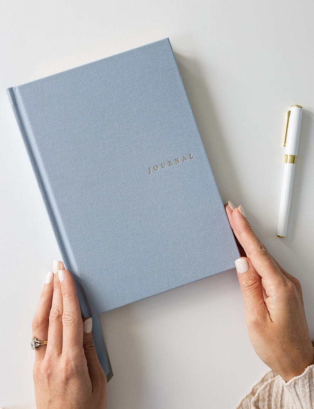 Gift Set - Linen Journal - Luna Blue