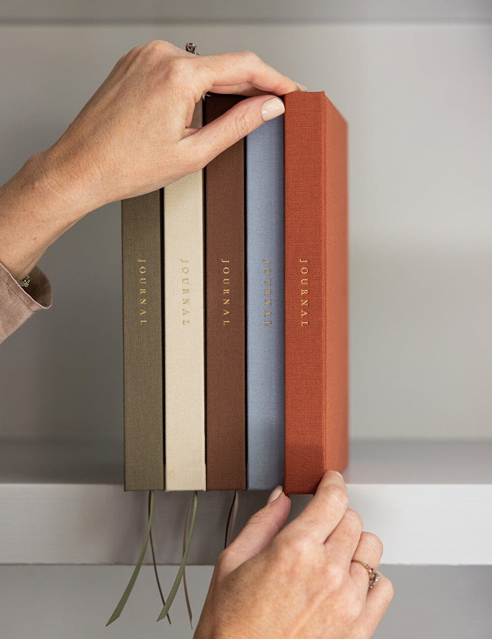 Gift Set - Linen Journal - Burnt Clay