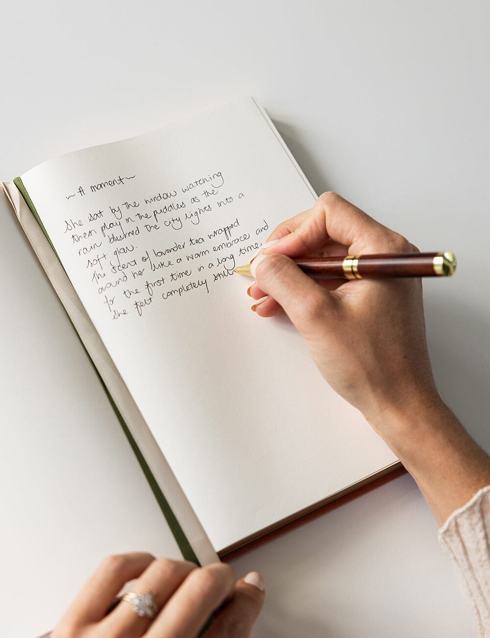 Gift Set - Linen Journal - Burnt Clay