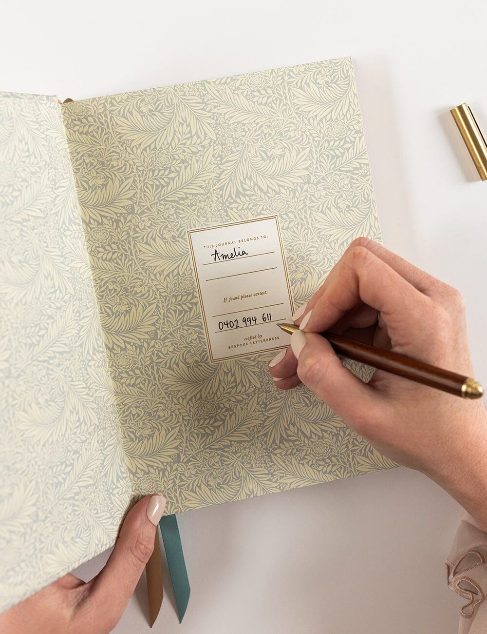 Linen Bound Journal - Dune Thicket (Lined Journal) Journals Bespoke Letterpress