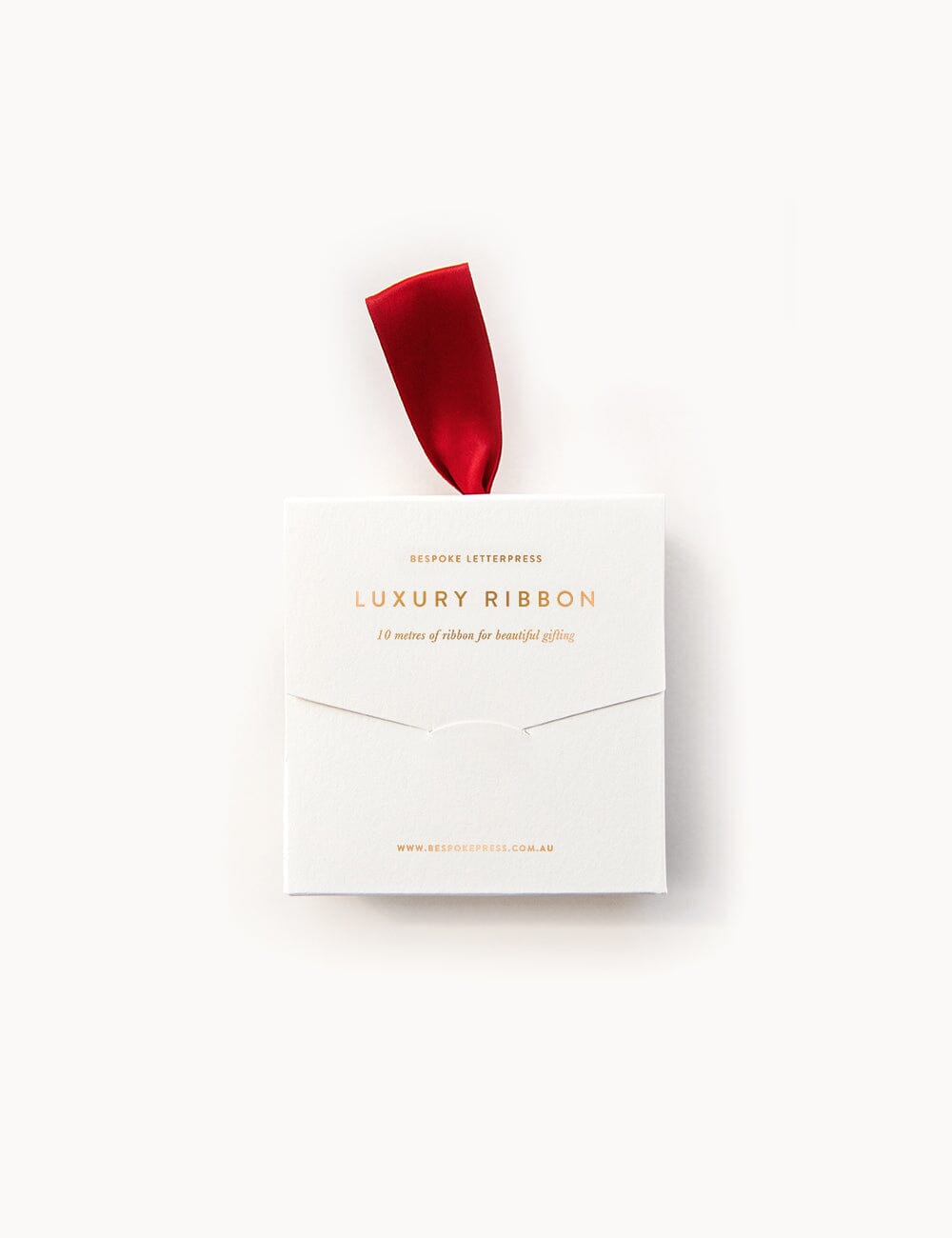 Red Luxury Satin Ribbon - 10 metres Satin Ribbon Bespoke Letterpress