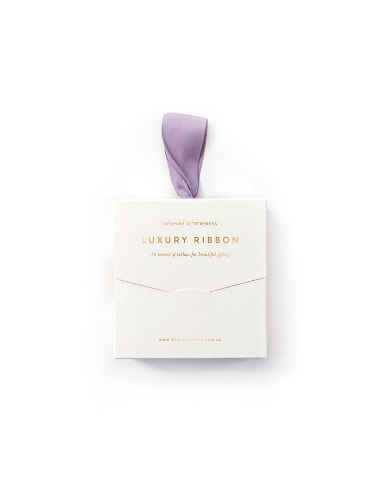 Mauve Luxury Satin Ribbon - 10 metres Satin Ribbon Bespoke Letterpress 