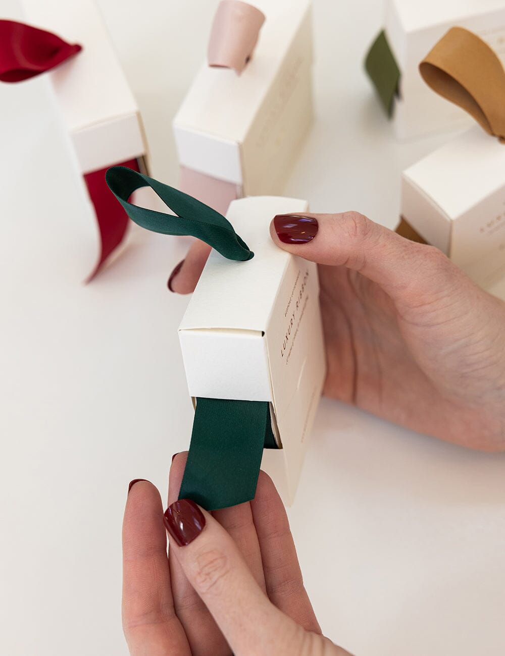 Spruce Luxury Satin Ribbon - 10 metres Satin Ribbon Bespoke Letterpress
