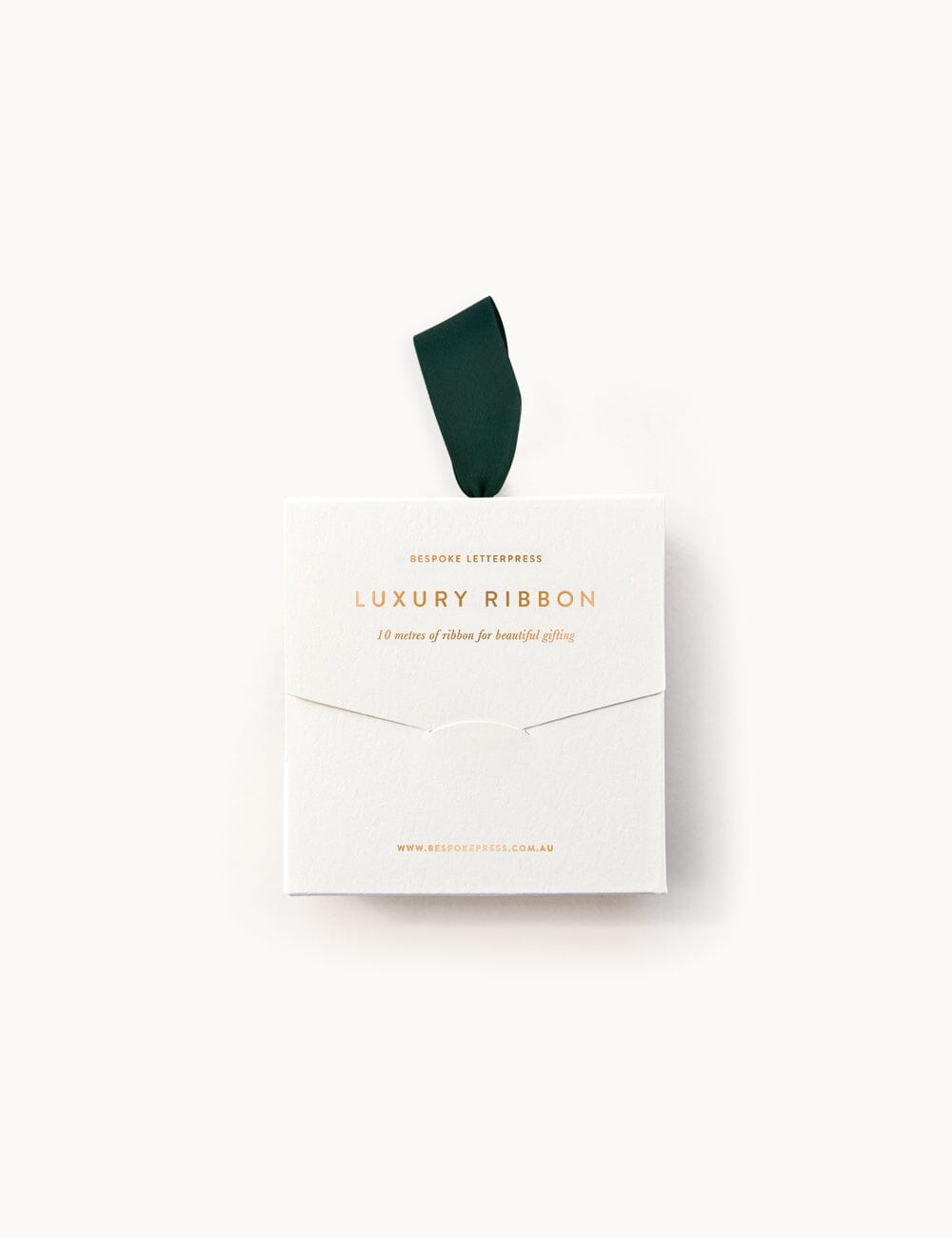 Spruce Luxury Satin Ribbon - 10 metres Satin Ribbon Bespoke Letterpress