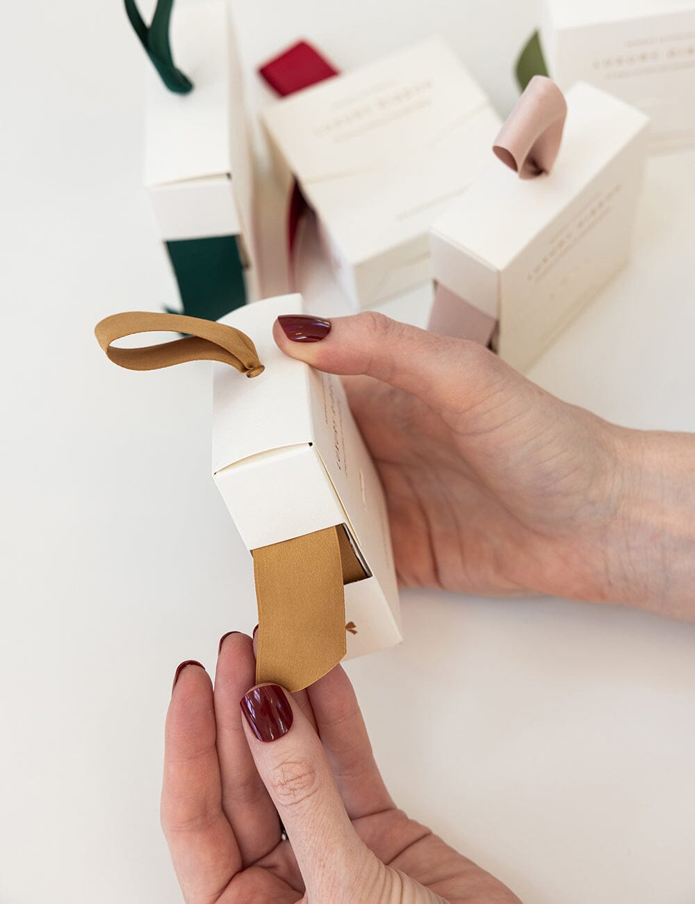 Pale Gold Luxury Satin Ribbon - 10 metres Satin Ribbon Bespoke Letterpress