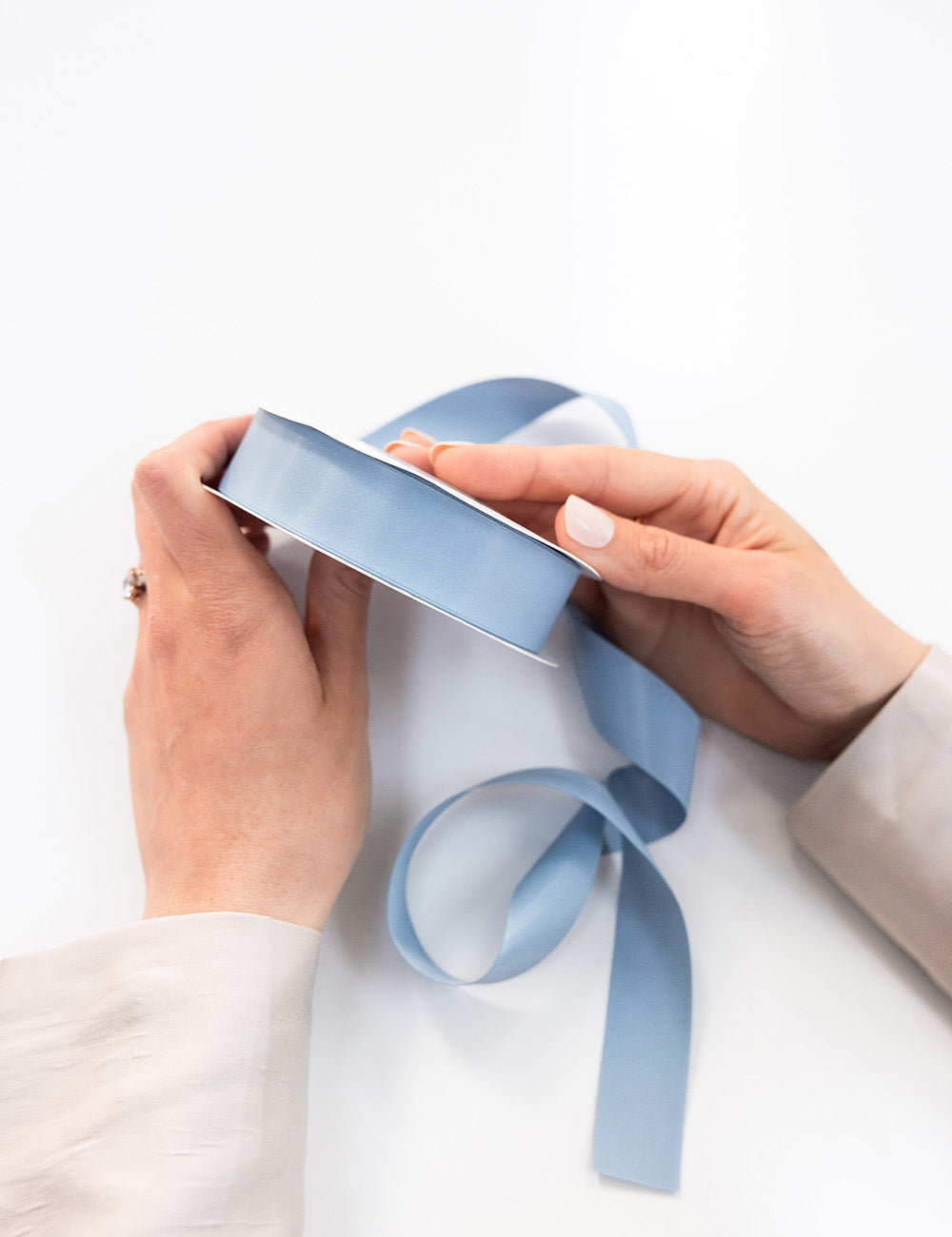 French Blue Luxury Satin Ribbon