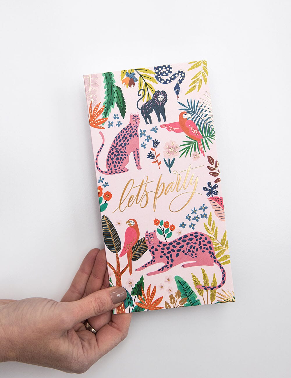 "Let's Party" Tall Card Greeting Cards Bespoke Letterpress