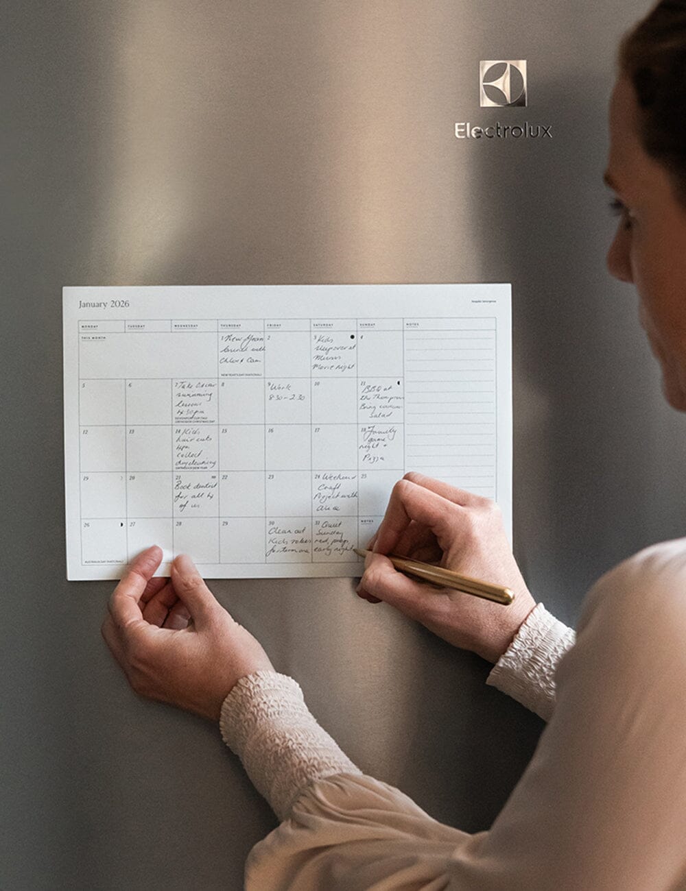 2026 Monthly Fridge Magnetic Calendar