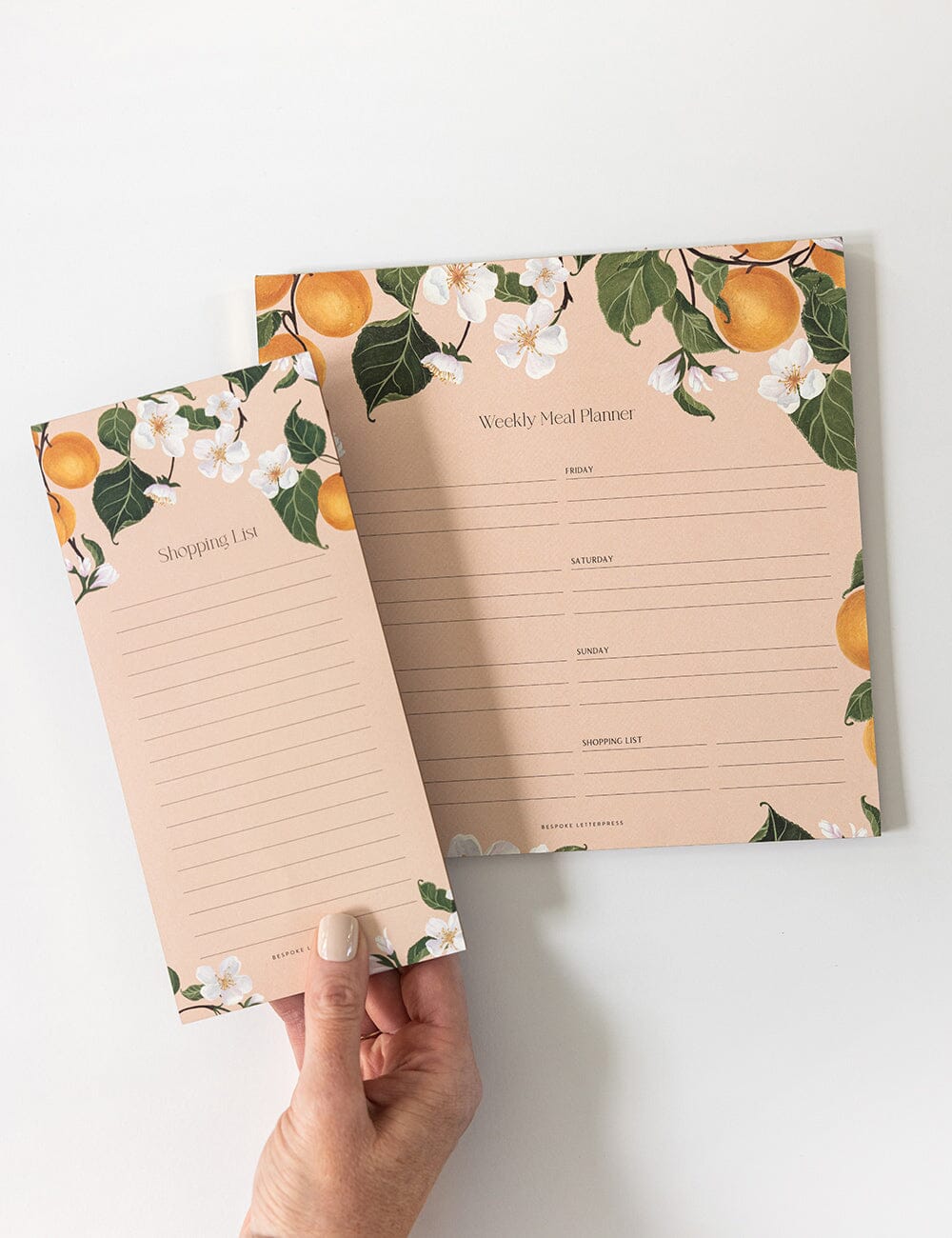 Meal Planner Notepad - Peaches