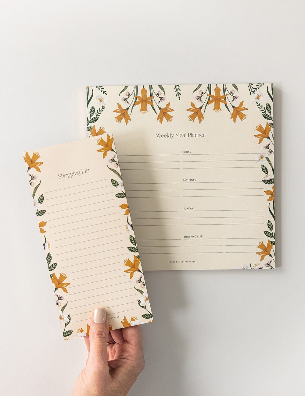 Meal Planner Notepad - Daffodil