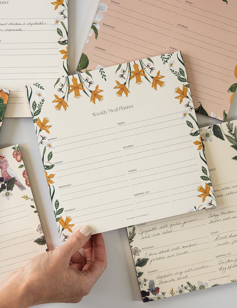 Meal Planner Notepad - Daffodil