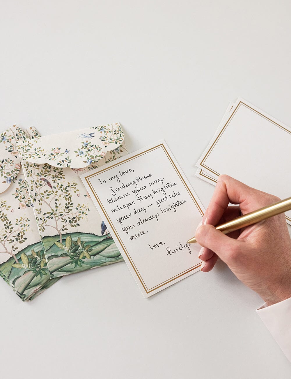 Spring Landscape 4pk Notecard Set Notecards Bespoke Letterpress