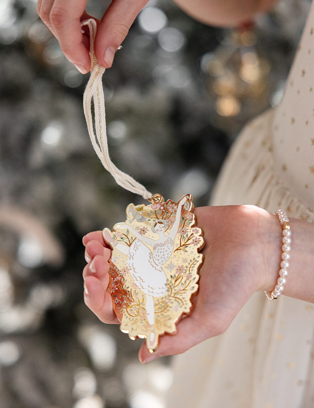 Fine Enamel Christmas Ornament - Ballerina Christmas Ornaments Bespoke Letterpress