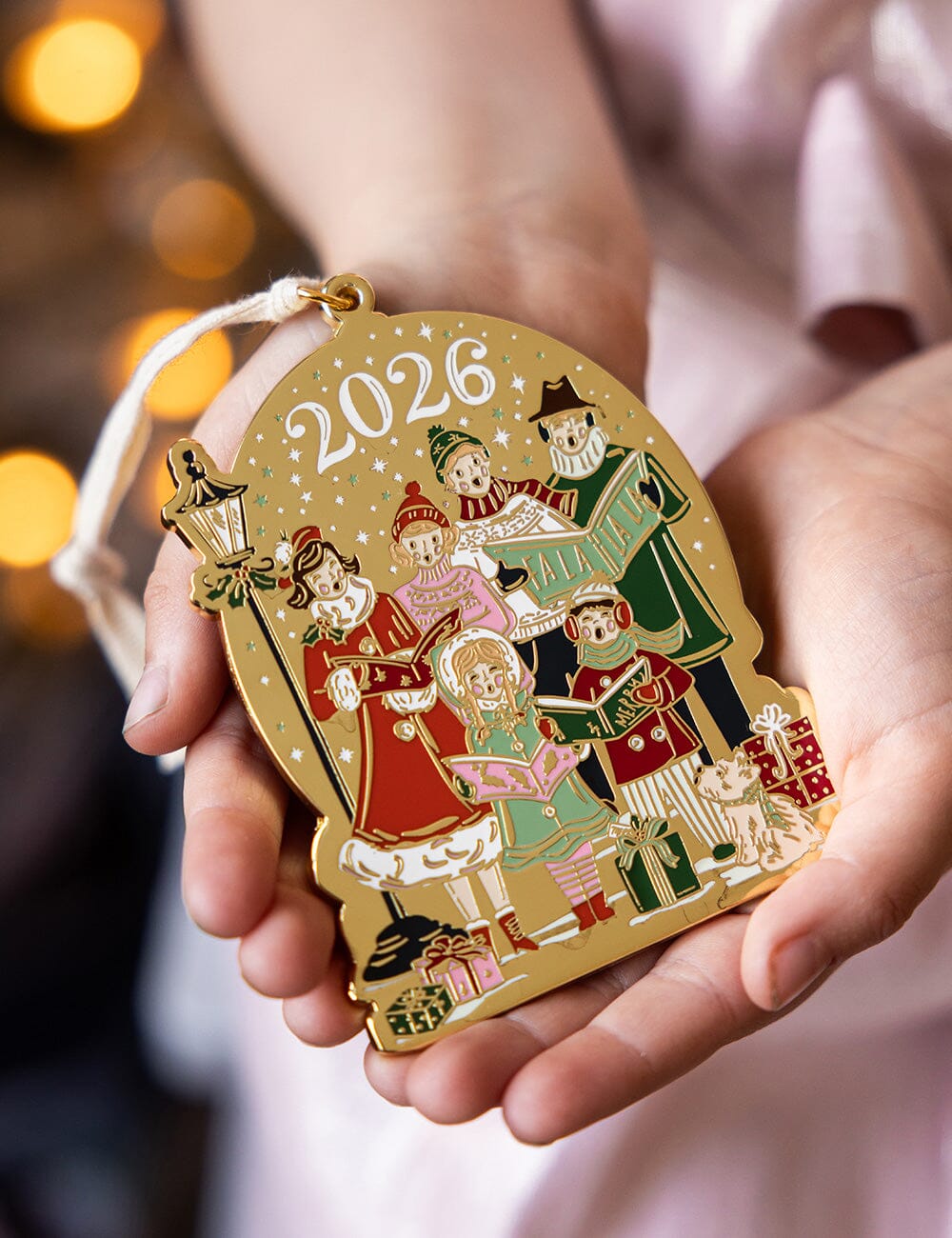 2026 Christmas Carolers Enamel Ornament Christmas Ornaments Bespoke Letterpress