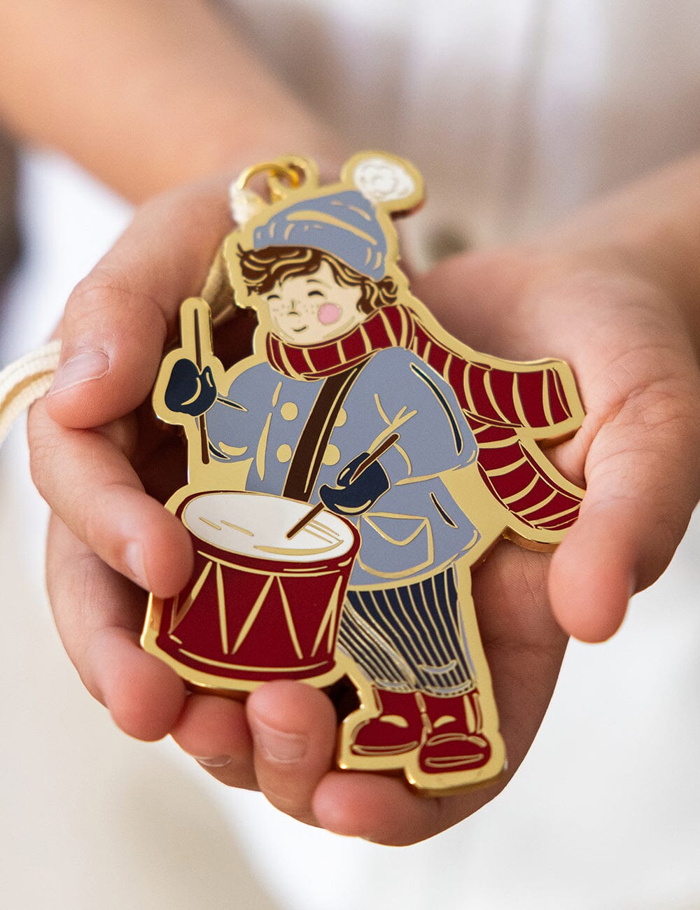 Drummer Boy Enamel Ornament Christmas Ornaments Bespoke Letterpress