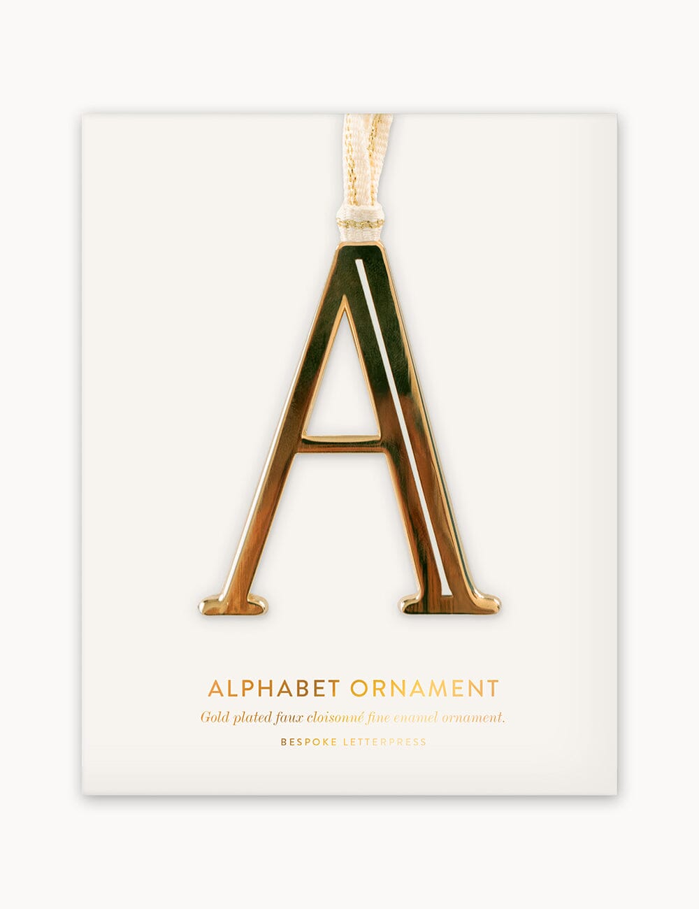 A - Fine Enamel Alphabet Ornament Ornaments Bespoke Letterpress