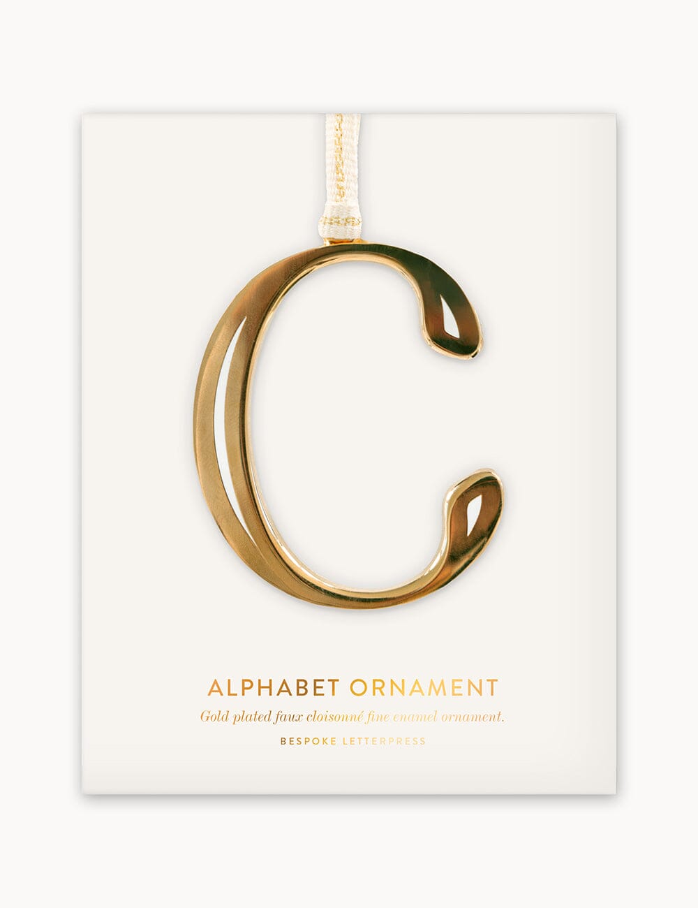 C - Fine Enamel Alphabet Ornament Ornaments Bespoke Letterpress