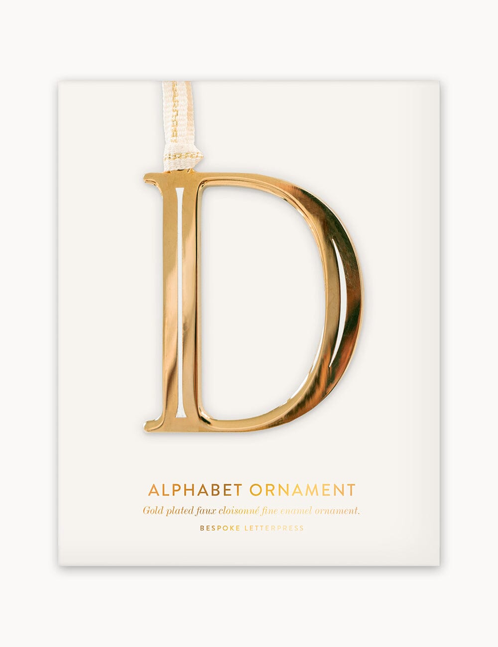 D - Fine Enamel Alphabet Ornament Ornaments Bespoke Letterpress