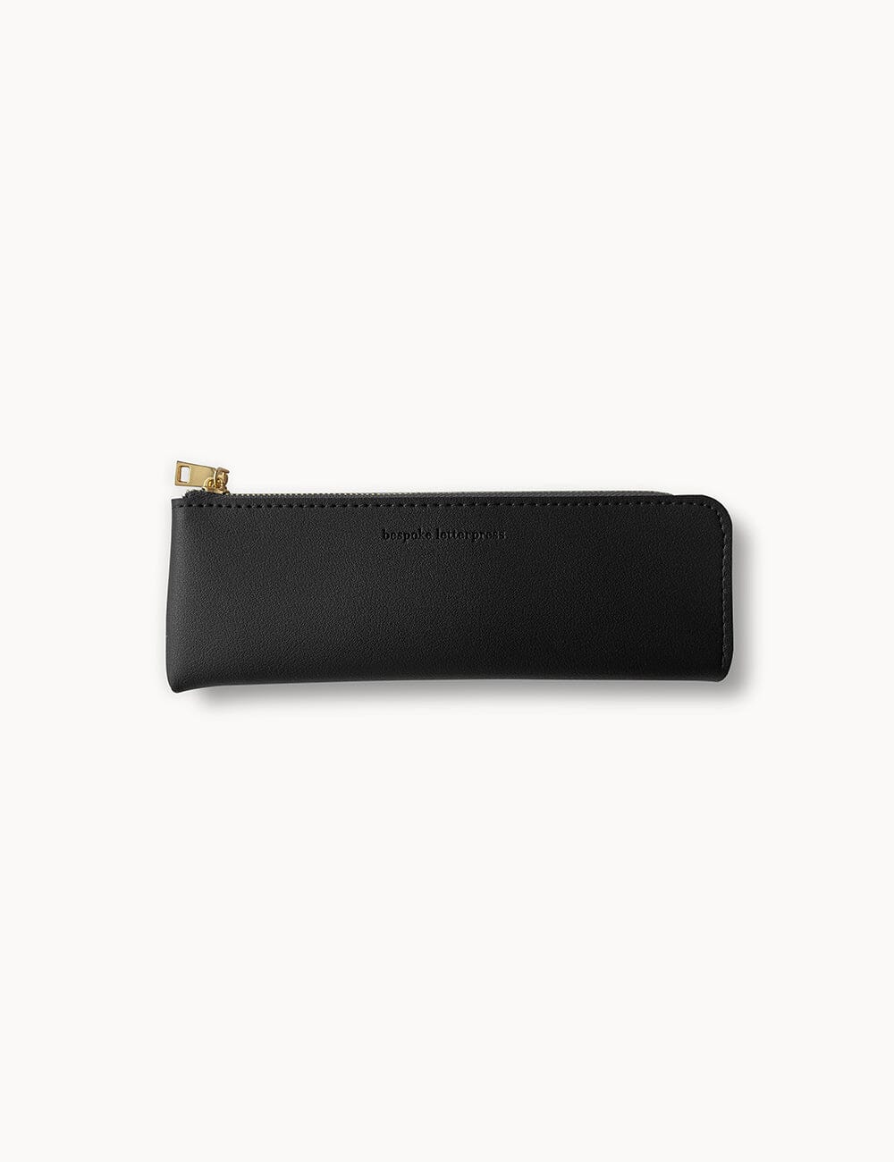 Pencil Case Slim - Black Pencil Case Bespoke Letterpress