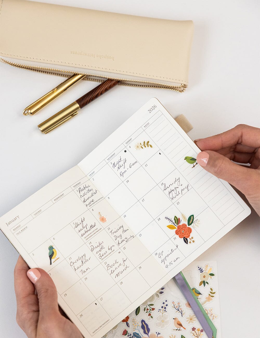 Pencil Case Slim - Ivory