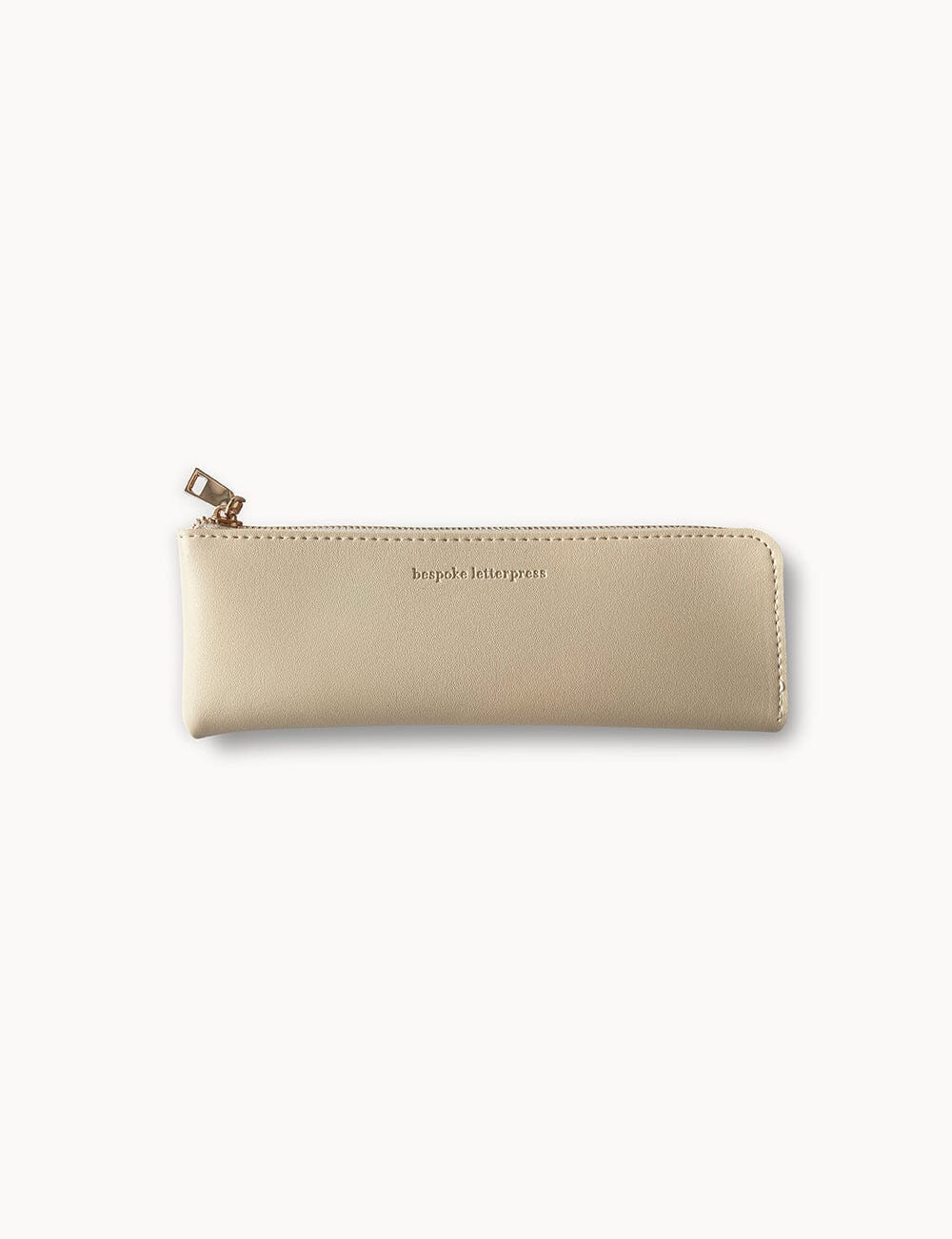 Pencil Case Slim - Ivory Pencil Case Bespoke Letterpress