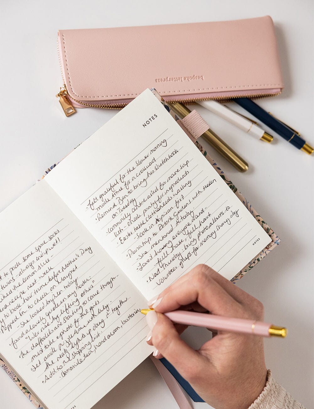 Pencil Case Slim - Pale Pink