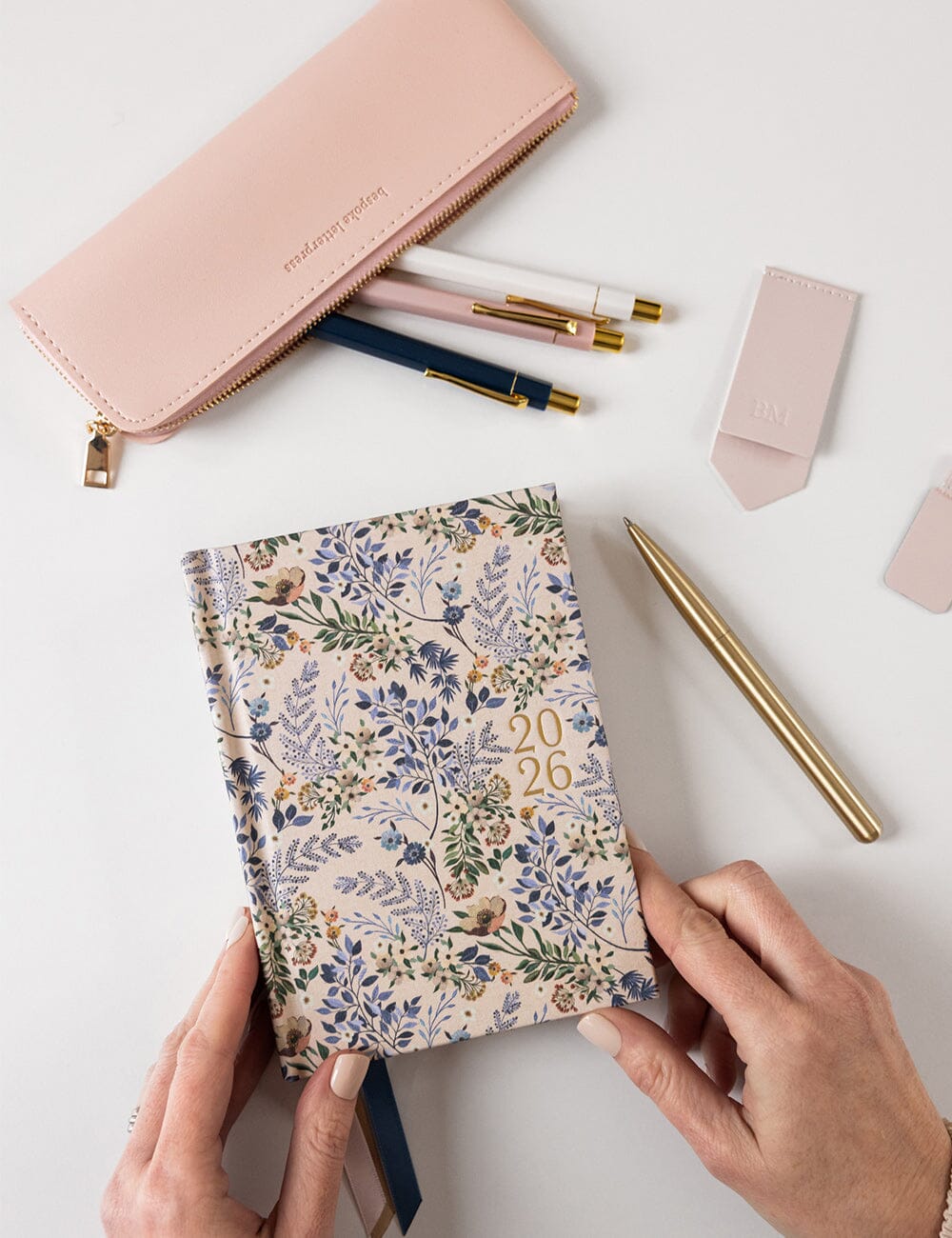 Pencil Case Slim - Pale Pink