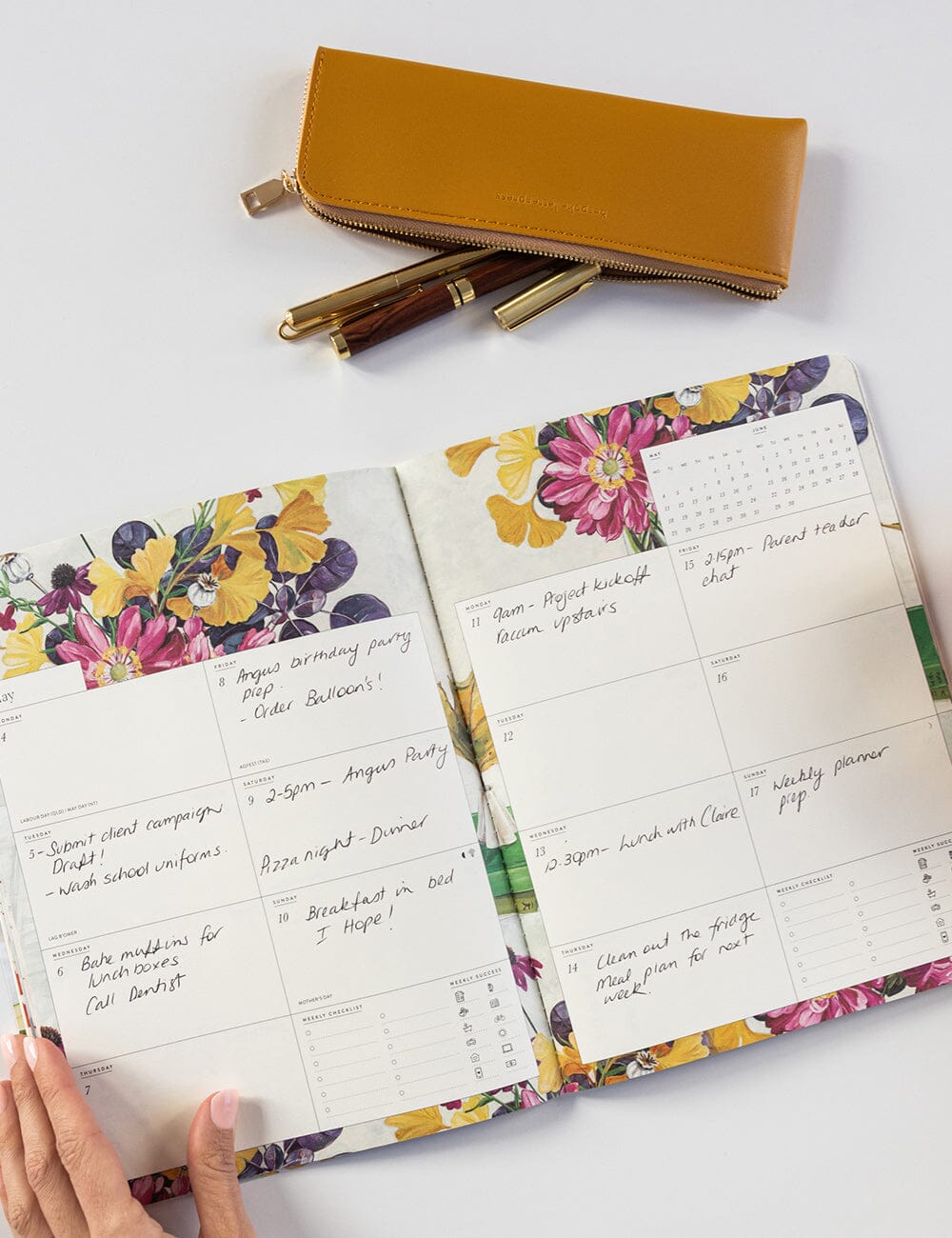 Pencil Case Slim - Mustard