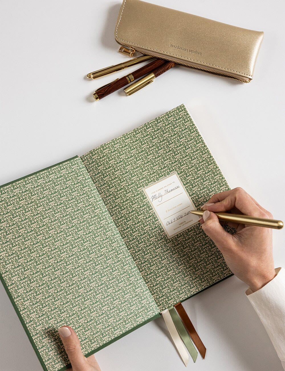 Pencil Case Slim - Gold