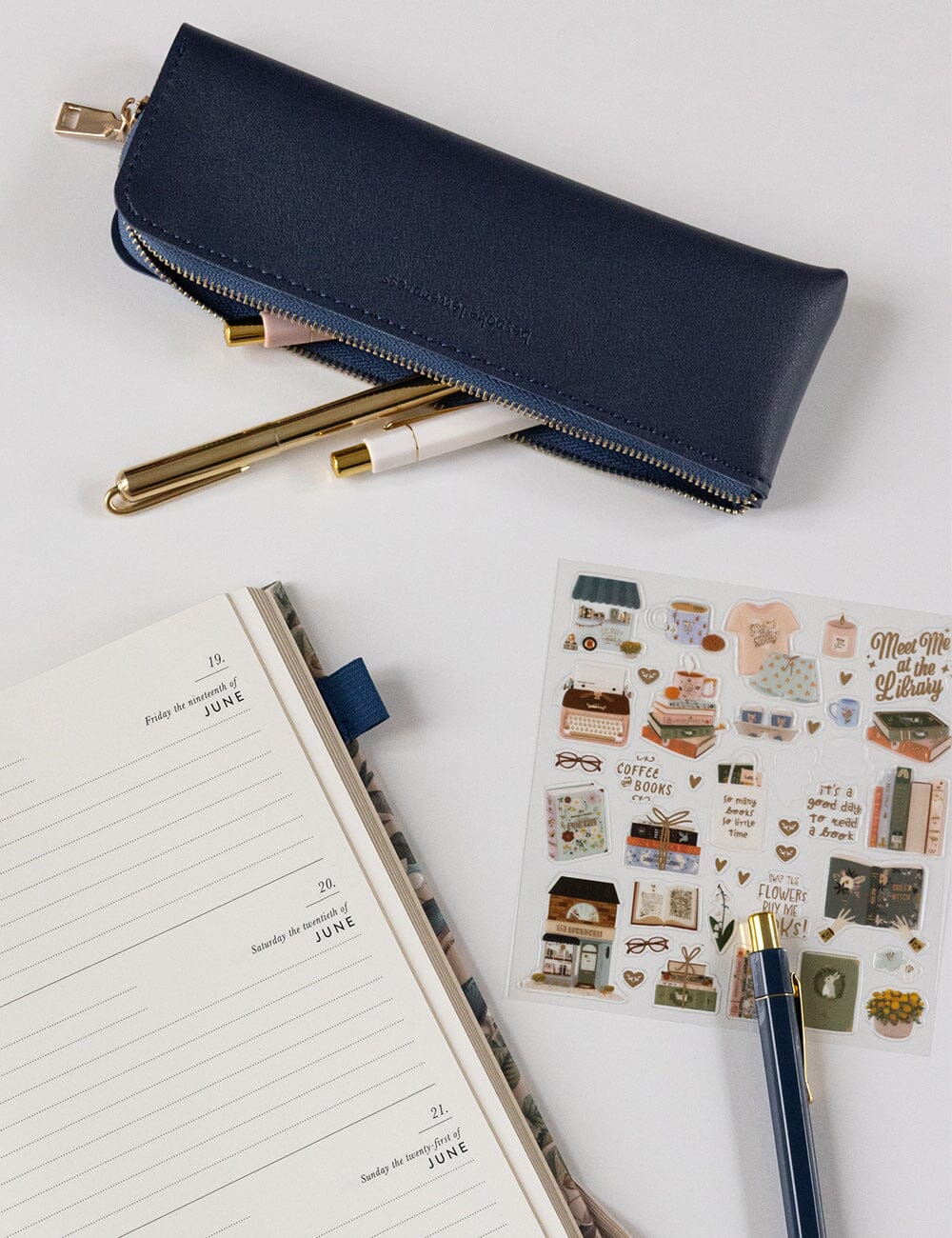 Pencil Case Slim - Royal Blue