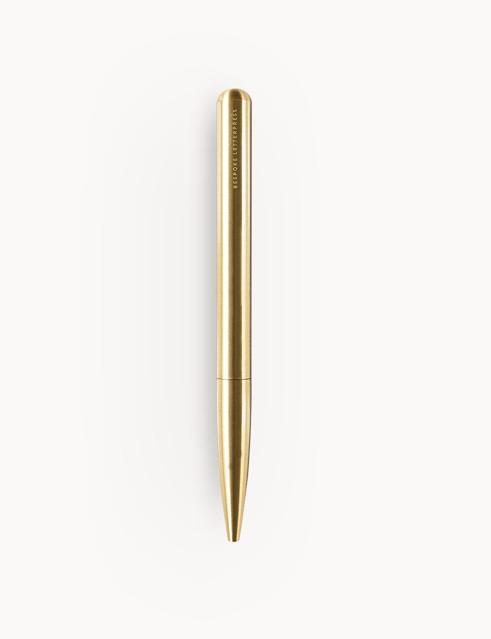 Solid Brass Ballpoint Twist Pen (Boxed) Pens Bespoke Letterpress