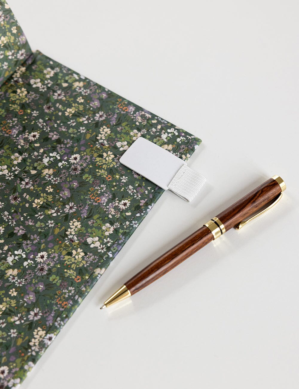 Adhesive Rectangle Pen Loop - White pen loop Bespoke Letterpress