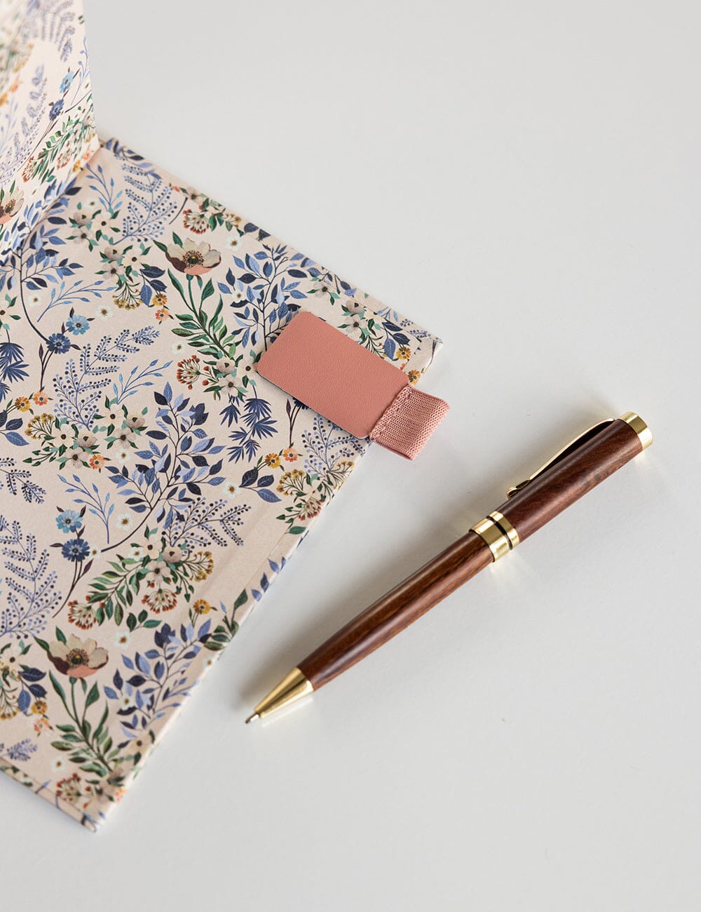 Adhesive Rectangle Pen Loop - Tea Rose Pink pen loop Bespoke Letterpress