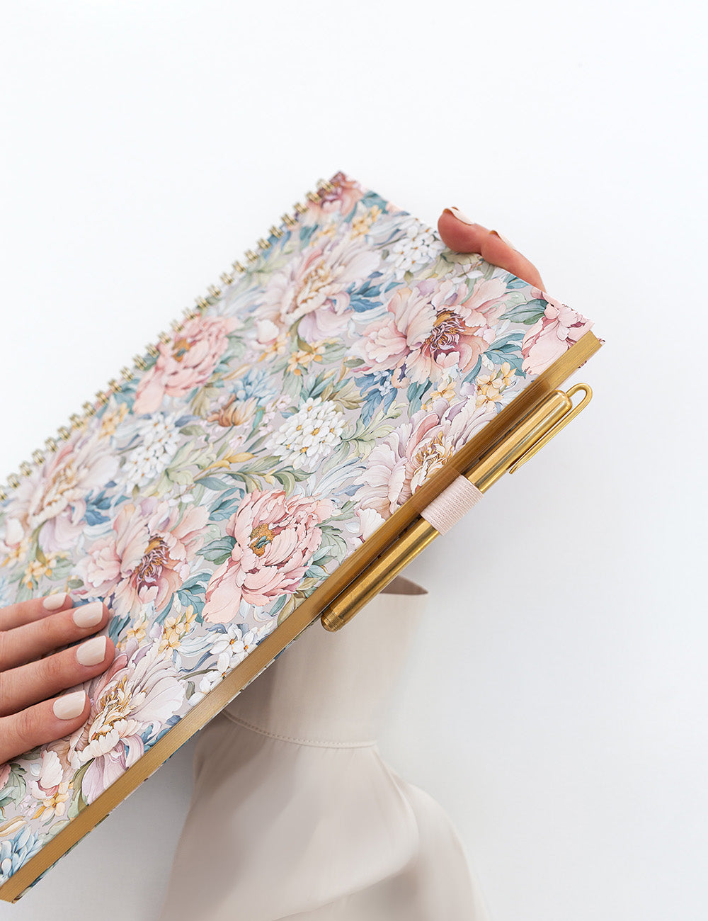 Adhesive Rectangle Pen Loop - Pale Pink