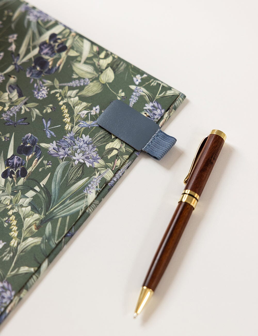 Adhesive Rectangle Pen Loop - Denim Blue pen loop Bespoke Letterpress