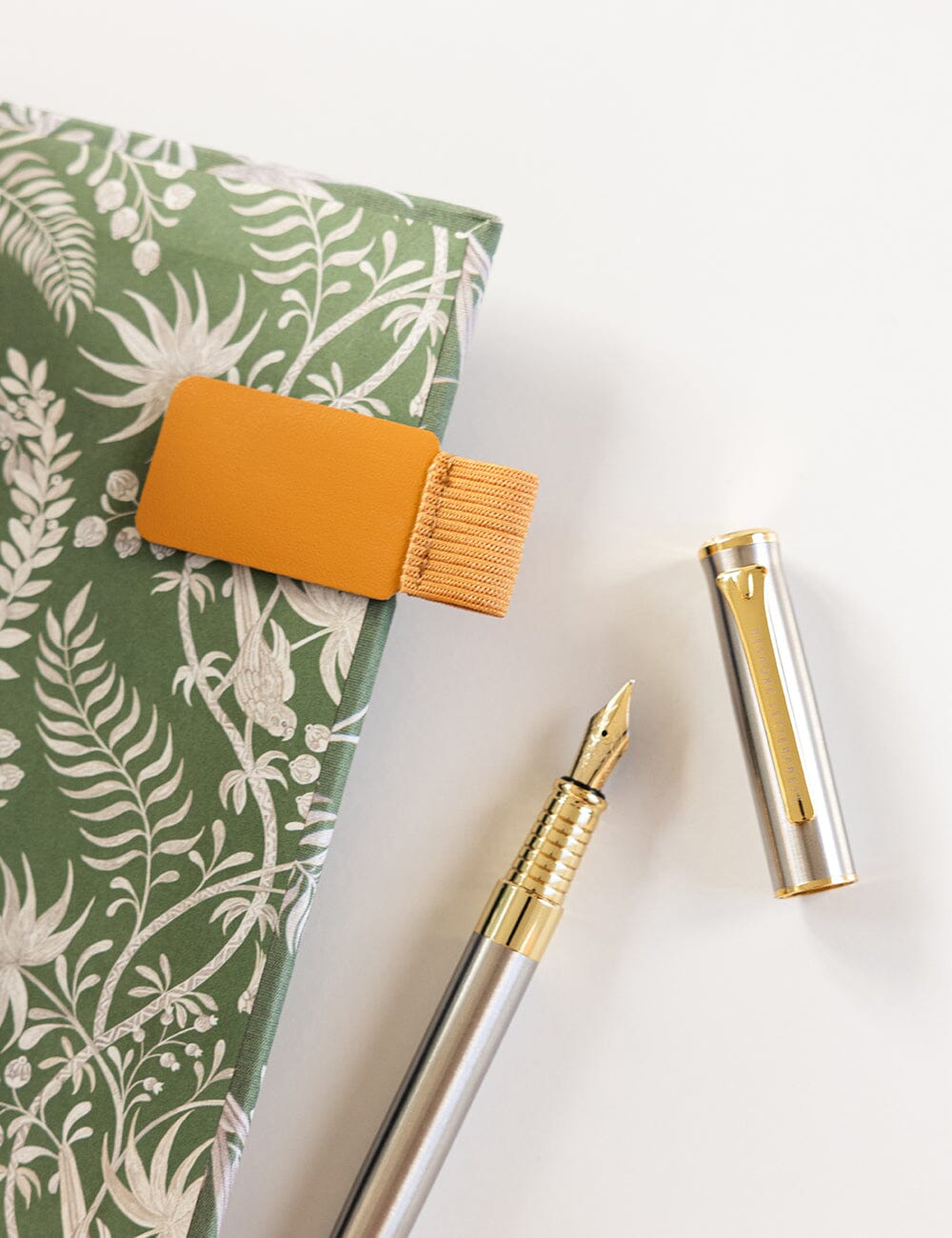 Adhesive Rectangle Pen Loop - Mustard pen loop Bespoke Letterpress