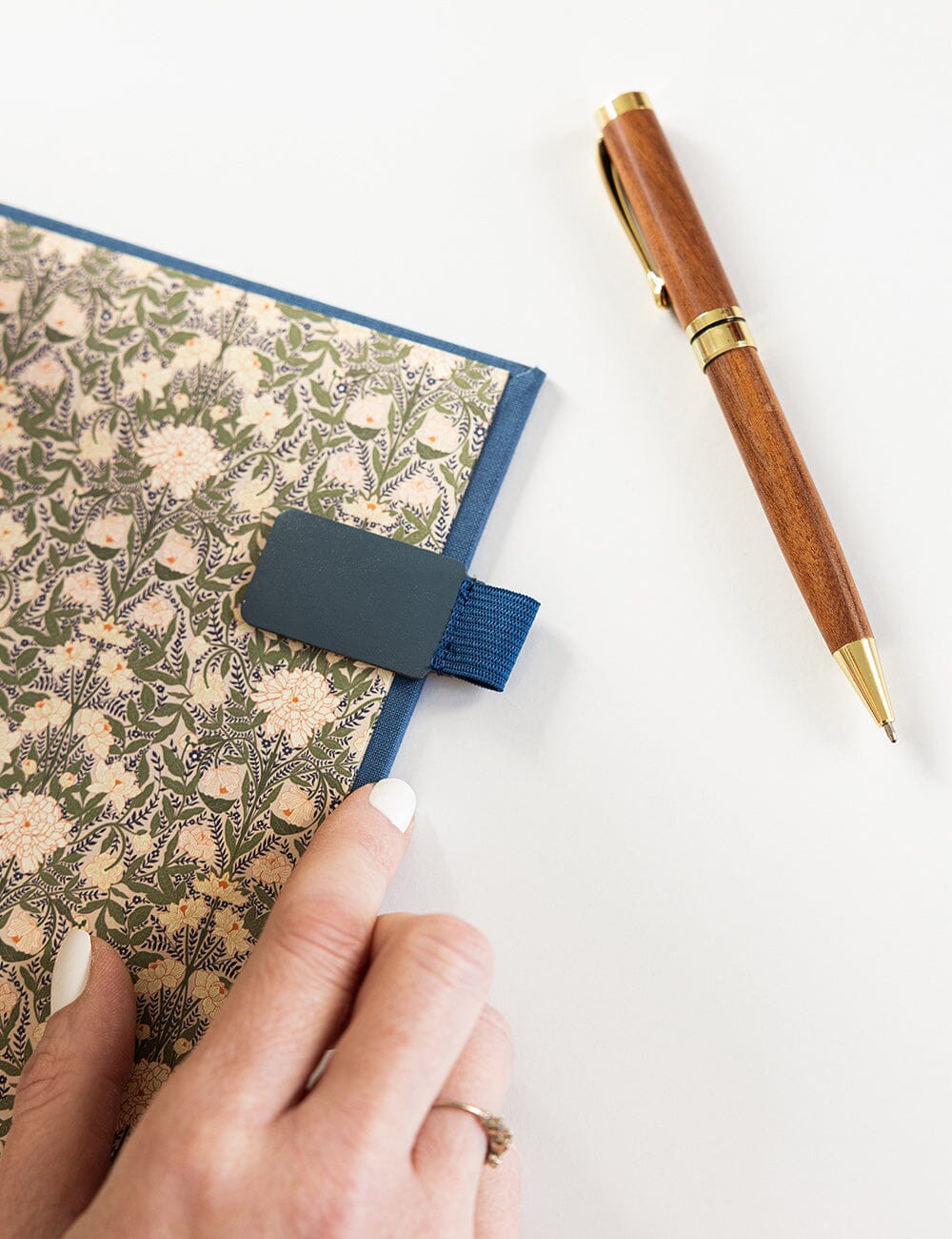 Adhesive Rectangle Pen Loop - Royal Blue pen loop Bespoke Letterpress