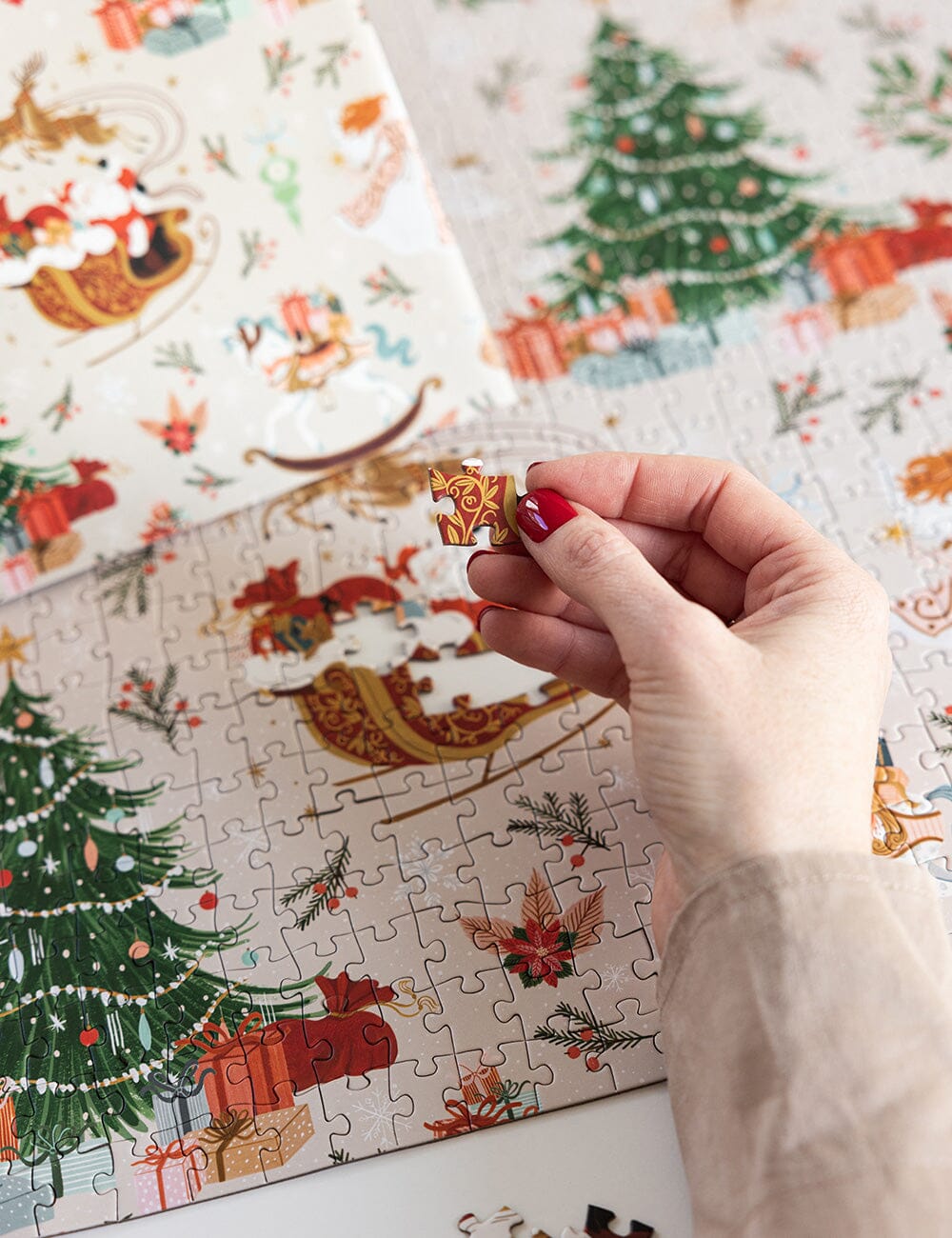 Jolly Santa 1000pc Christmas Puzzle