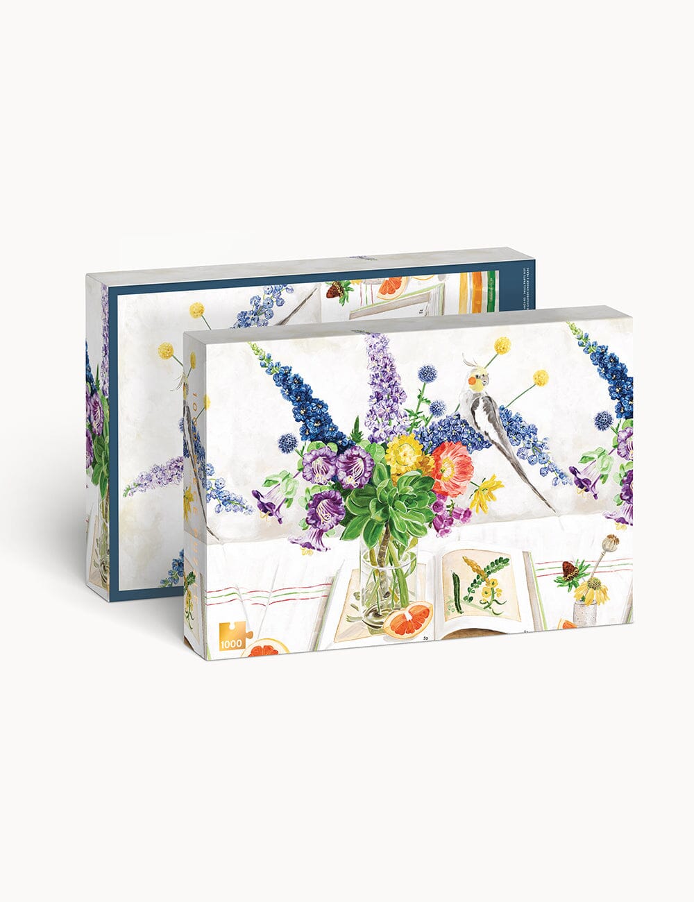 Cockatiels And Ruby Grapefruit 1000pc Puzzle puzzle Bespoke Letterpress