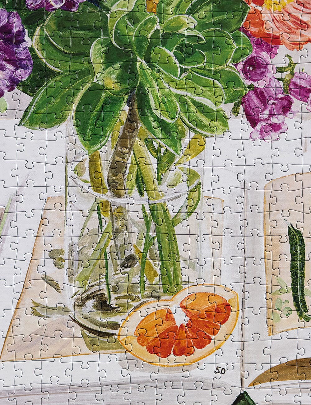 Cockatiels And Ruby Grapefruit 1000pc Puzzle