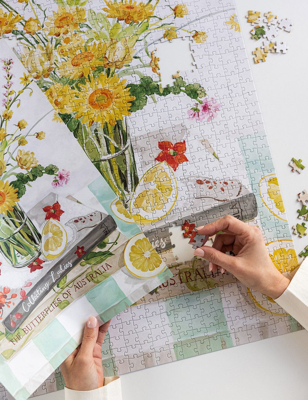 Native Wildflowers 1000pc Puzzle puzzle Bespoke Letterpress