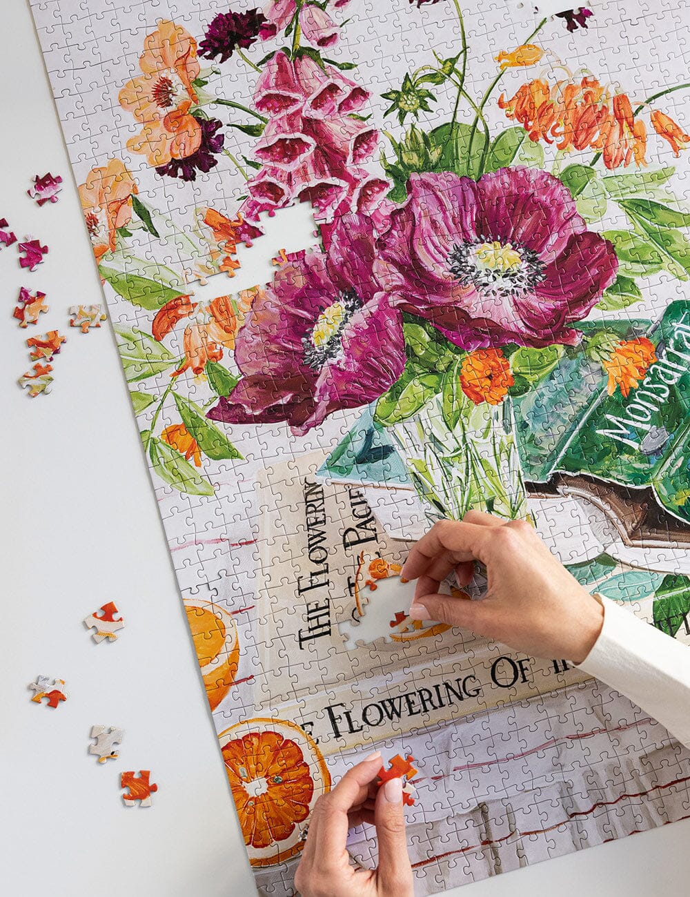 Poppies and Foxglove 1000pc Puzzle