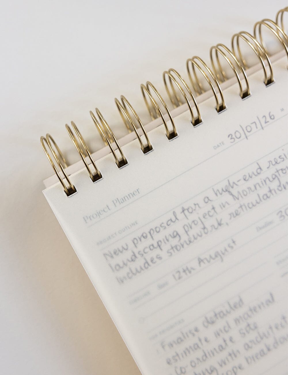 Project Planner Ringbound Notepad