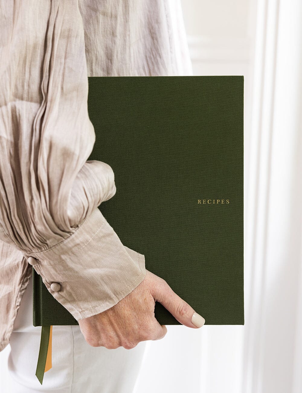 Gift Set - Heirloom Recipe Book - Basil Green Recipe Book Bespoke Letterpress