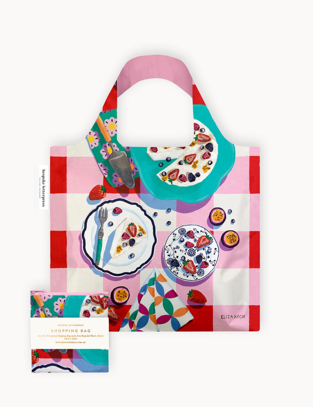 Shopping Bag - Passionfruit Pavlova Shopping Bag Bespoke Letterpress