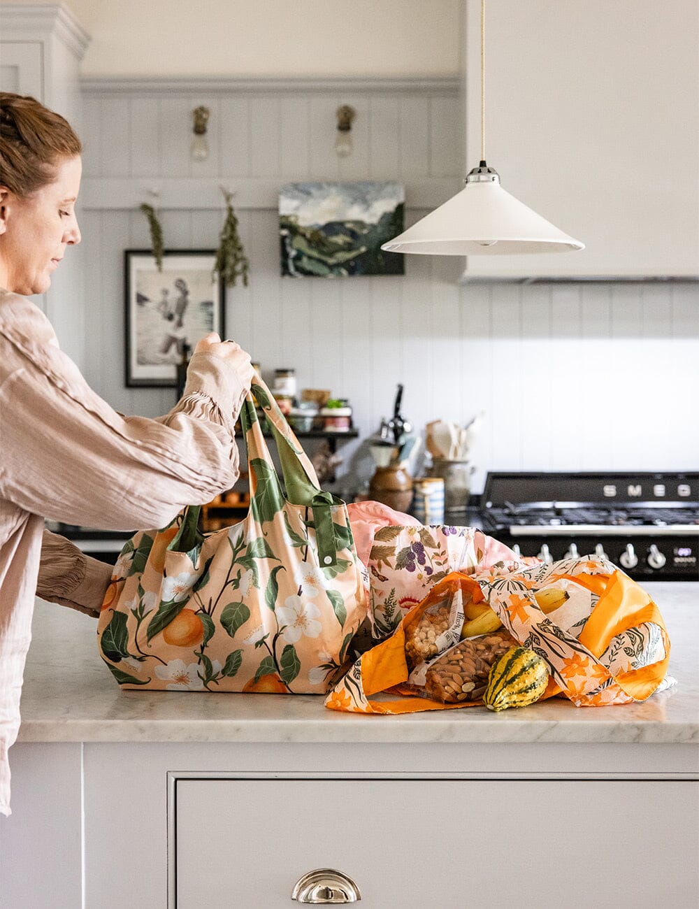 Peaches - Reusable Large Shopping Bag